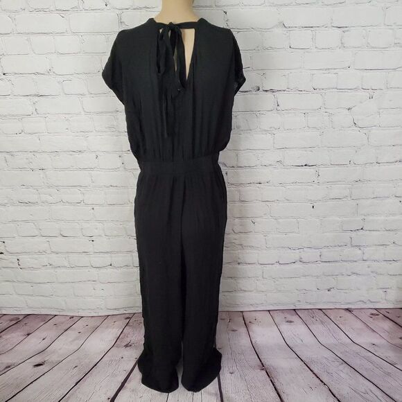 ICHÍ V-Neck Crepe Romper Blk M NWT - Picture 7 of 9